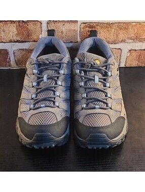 Merrell Moab 2 Hiking Shoes Womens Sz 9.5 Granite Suede Select Dry Athletic EUC